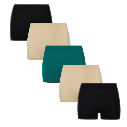 ComfyStretch No VPL Shorts - 5 Pack Multicolour