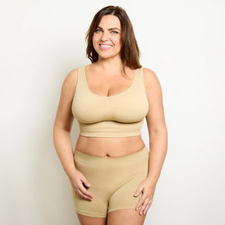 Beige WireFree Comfort Bra