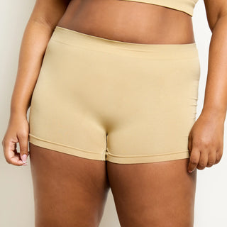 Beige ComfyStretch Shorts - 3 Pack