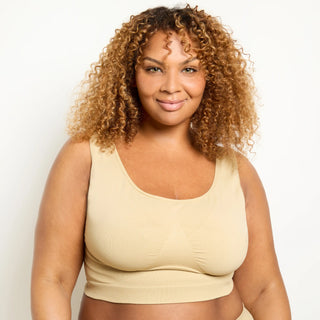 Beige WireFree Comfort Bra