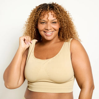 Beige WireFree Comfort Bra