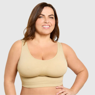 Beige WireFree Comfort Bra