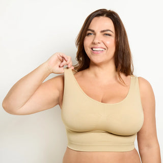 Beige WireFree Comfort Bra