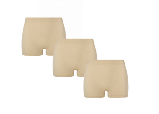 Beige ComfyStretch Shorts - 3 Pack